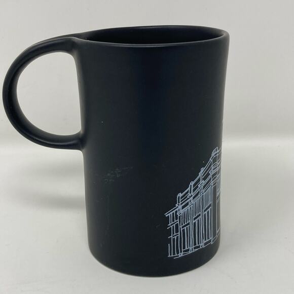 Starbucks Reserve Roastery Seattle Black Ceramic Coffee Tea Cup Mug Handle 10 oz - Picture 5 of 8